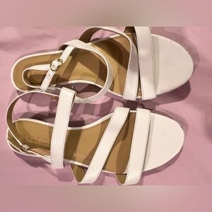 Talbots White Sandals, 9M